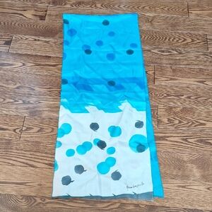 Elegant Vintage Blue Polka Dot Scarf